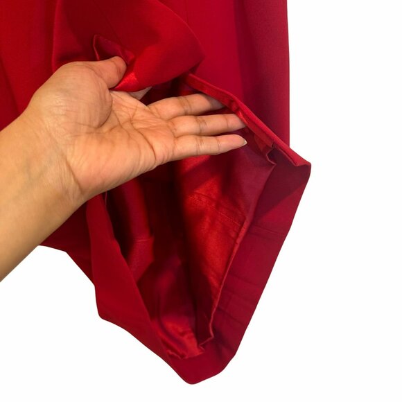 ✨Dolce & Gabbana Size US 6/ IT42 Women's Red Scoop Neck Midi Length Dress New✨ - Picture 8 of 9